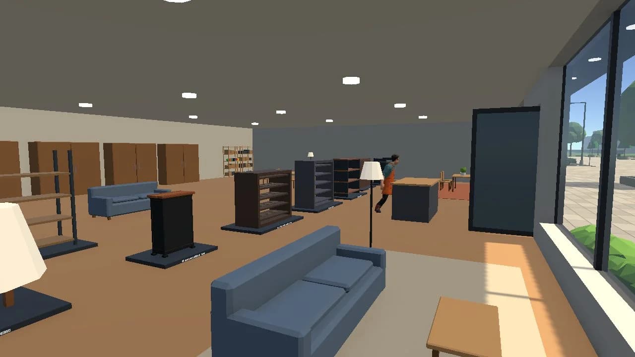 The new furniture showroom with every item on display