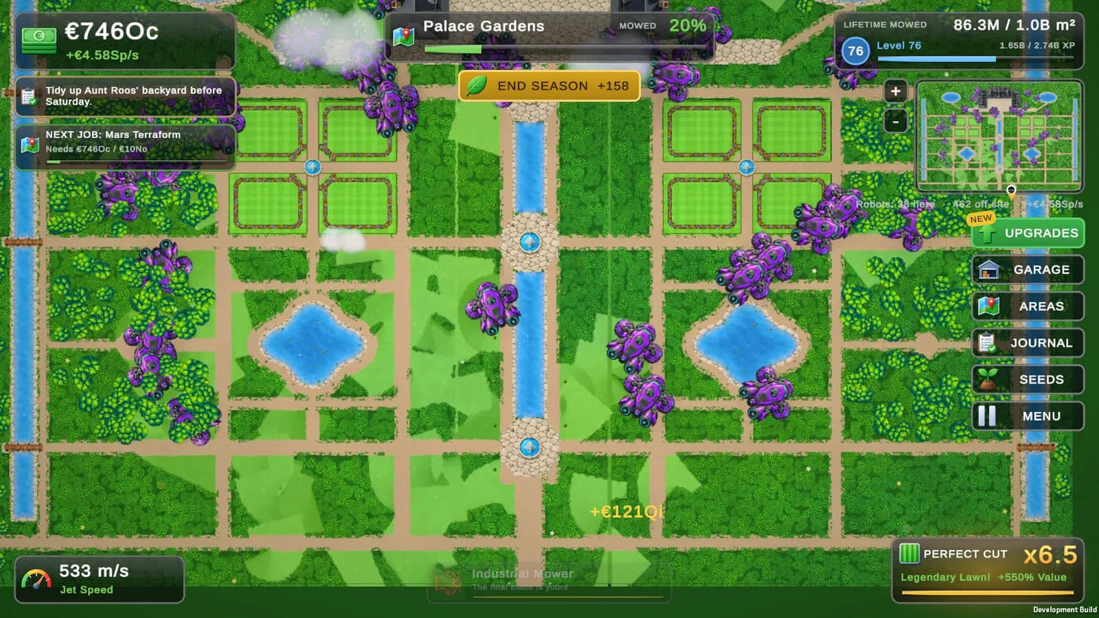 Painted gravel paths in the Palace Gardens