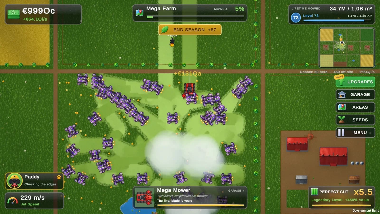 Lawn Mower Empire development artwork