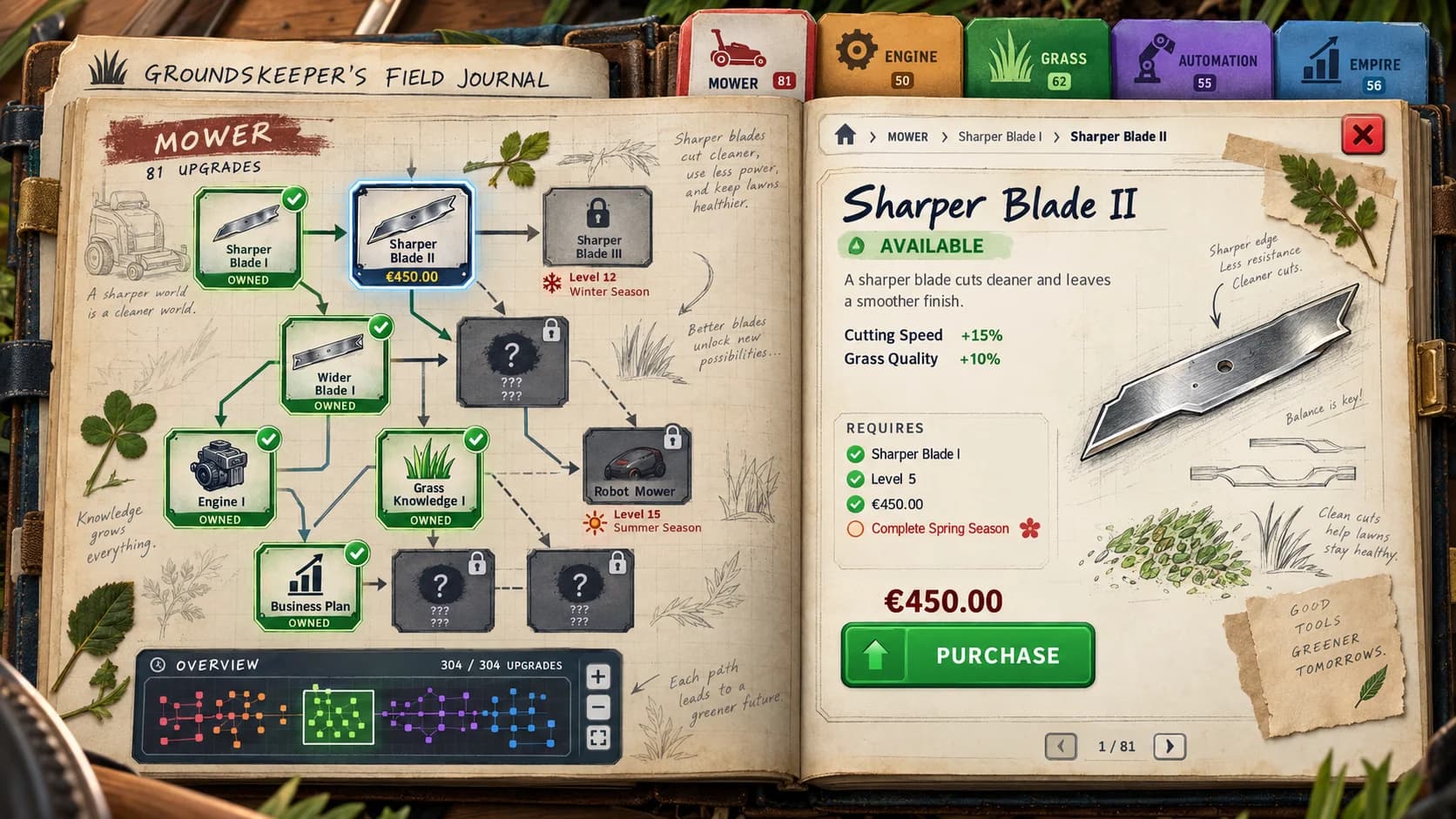 The concept painting of the field journal we built it from