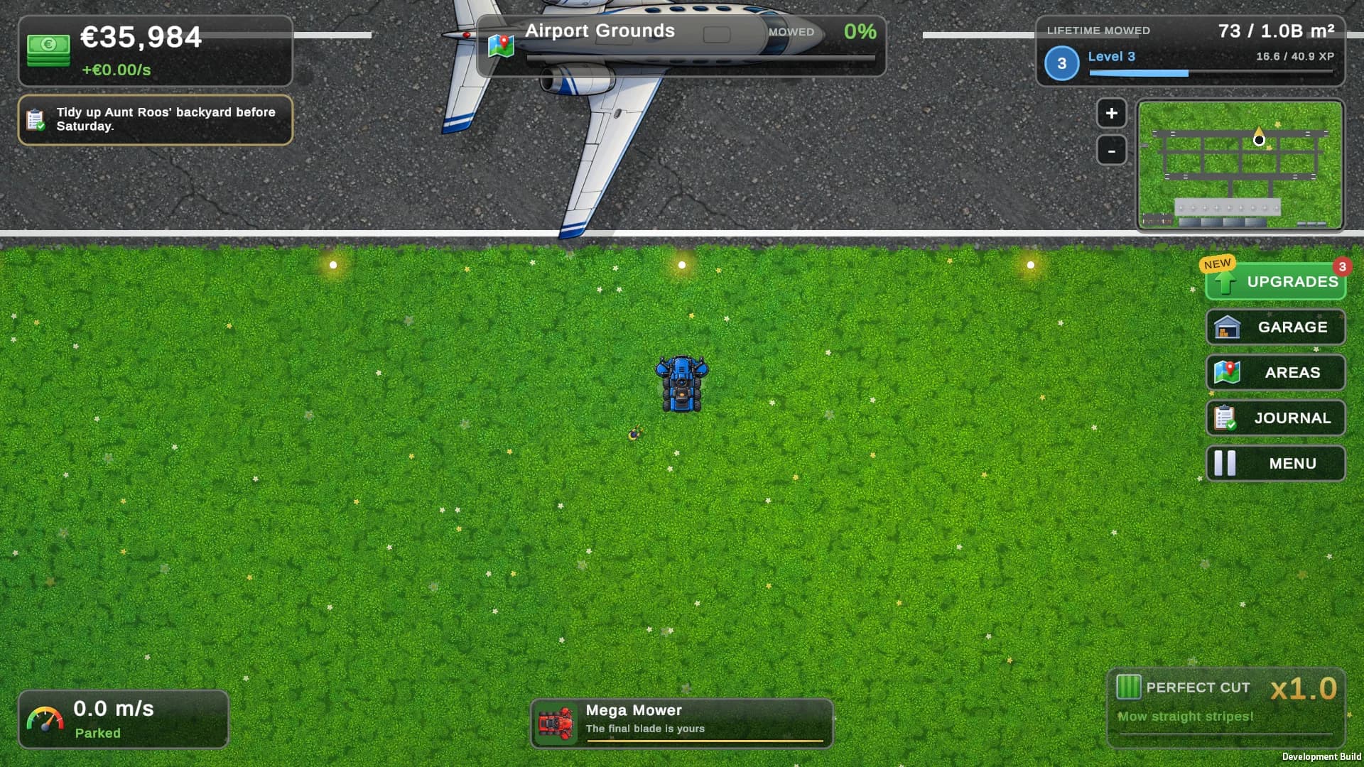 Lawn Mower Empire development artwork