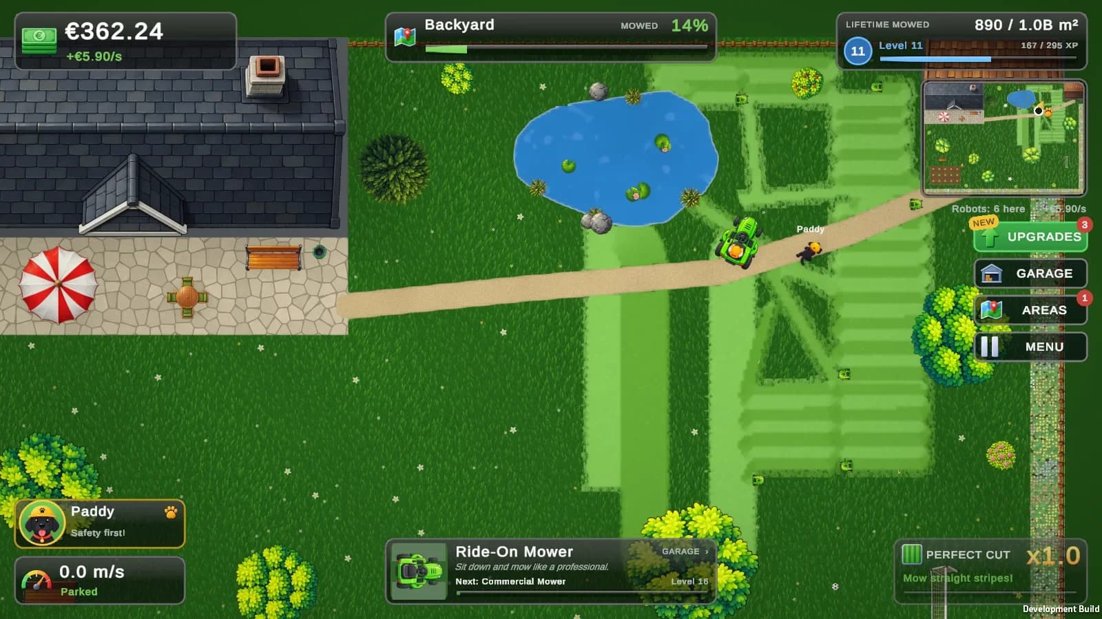 Lawn Mower Empire development artwork
