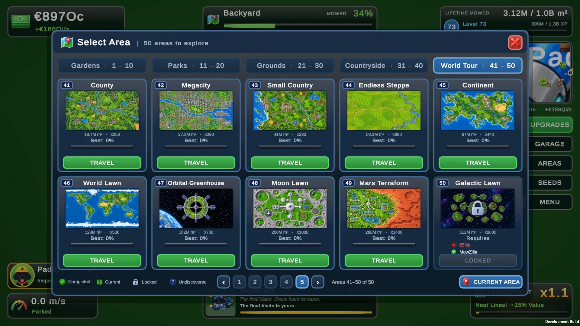 Lawn Mower Empire development artwork