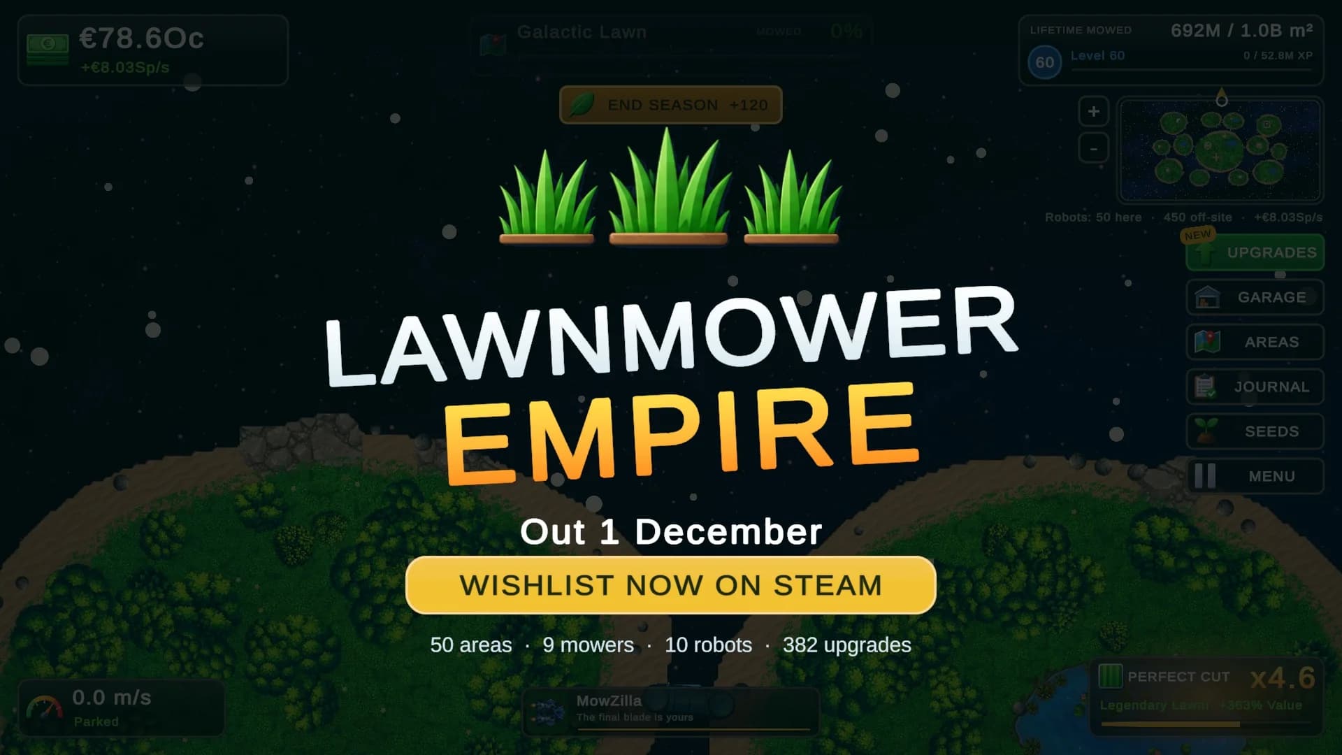 Lawn Mower Empire development artwork