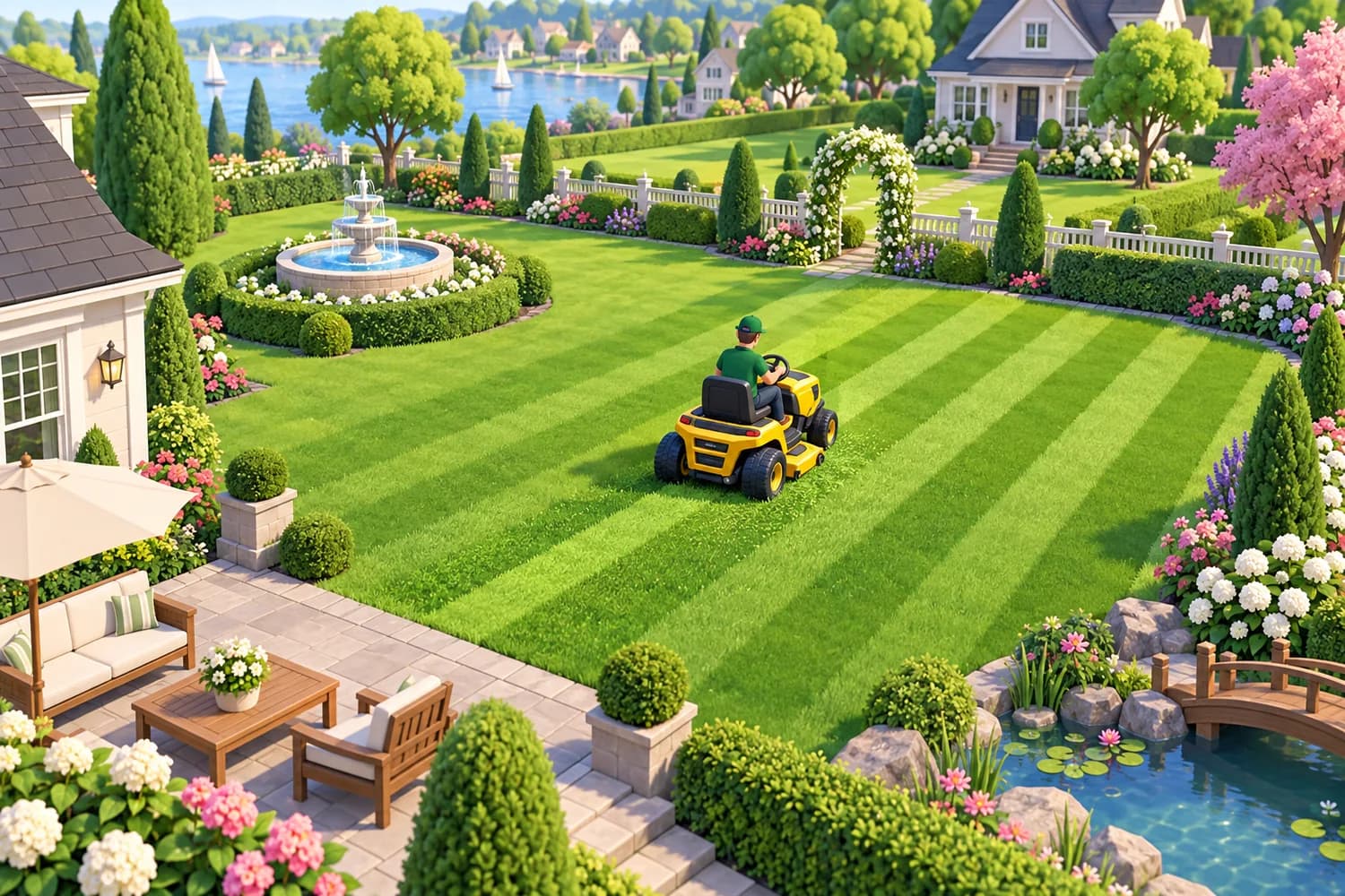 Lawn Mower Empire development artwork